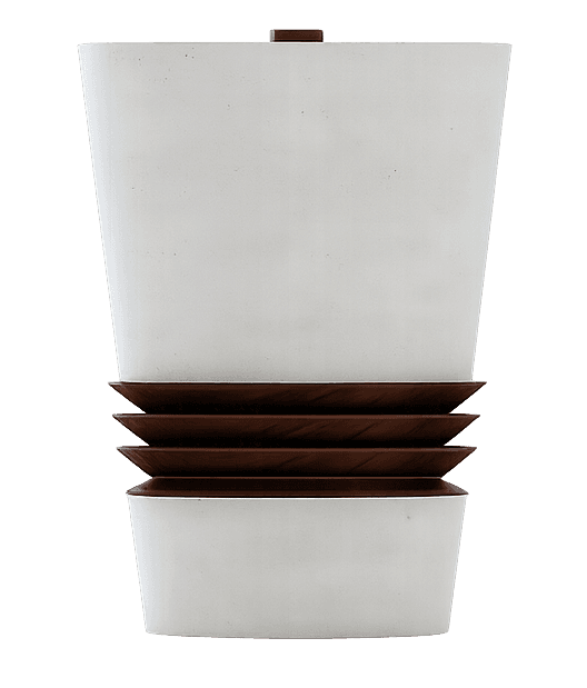 Vas planter — side view